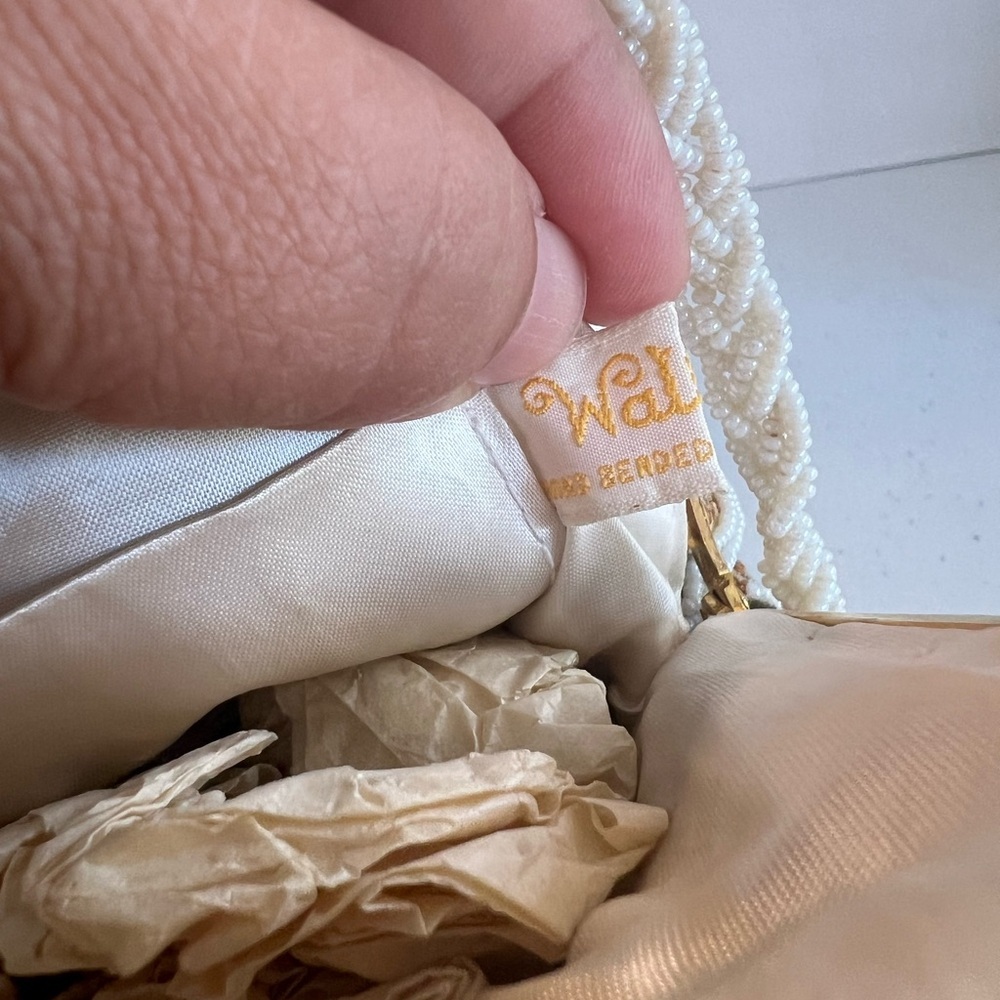 Walborg Vintage Beaded Tapestry Kiss-Lock Shoulder/Crossbody + Coin Purse - Picture 7 of 14